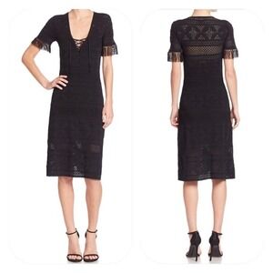 A.L.C. Trevi' Crochet Black Lace Sheath Dress